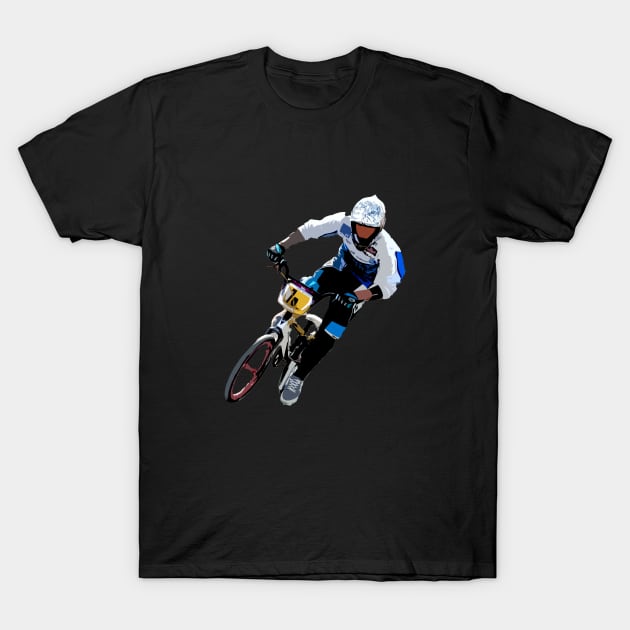 BMX Rider T-Shirt by rickylabellevie